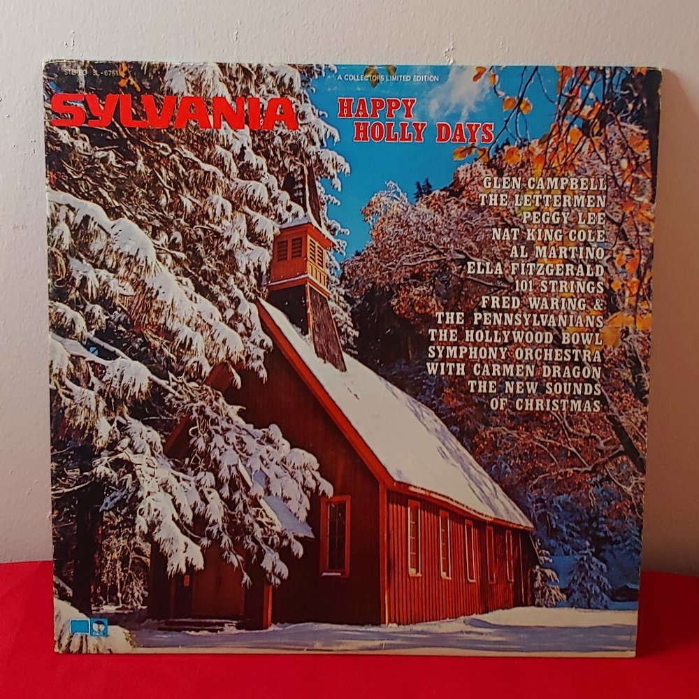 RARE, VINTAGE, 1961, SYLVANIA PRESENTS, HAPPY HOLLY DAYS L.P.!!!